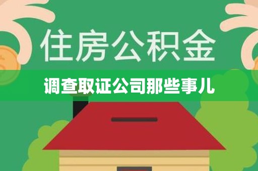 泾县调查取证公司那些事儿