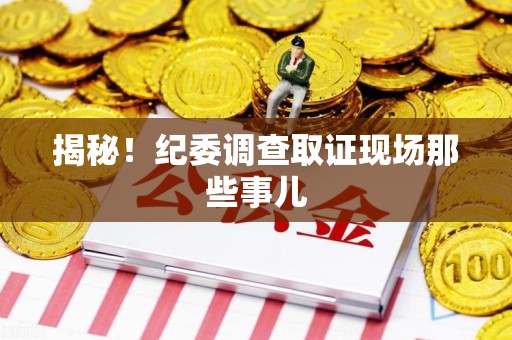 泾县揭秘！纪委调查取证现场那些事儿