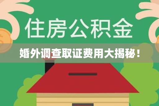 泾县婚外调查取证费用大揭秘！