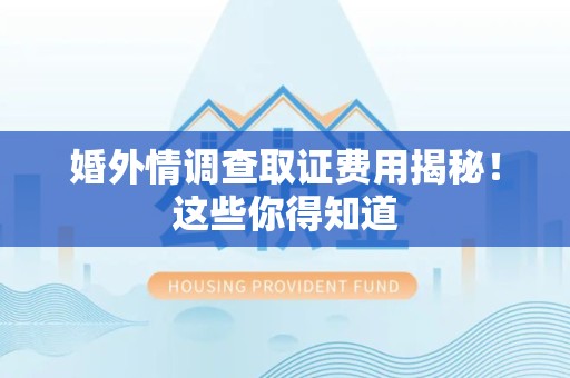 泾县婚外情调查取证费用揭秘！这些你得知道