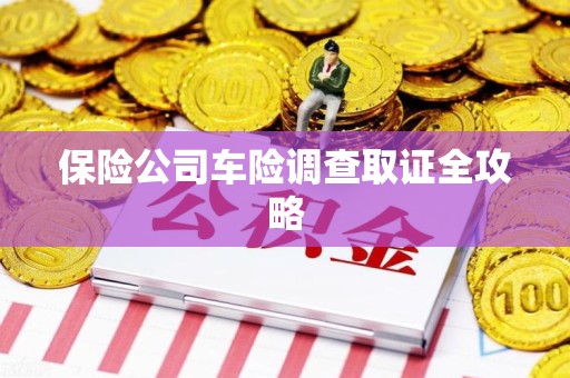 泾县保险公司车险调查取证全攻略